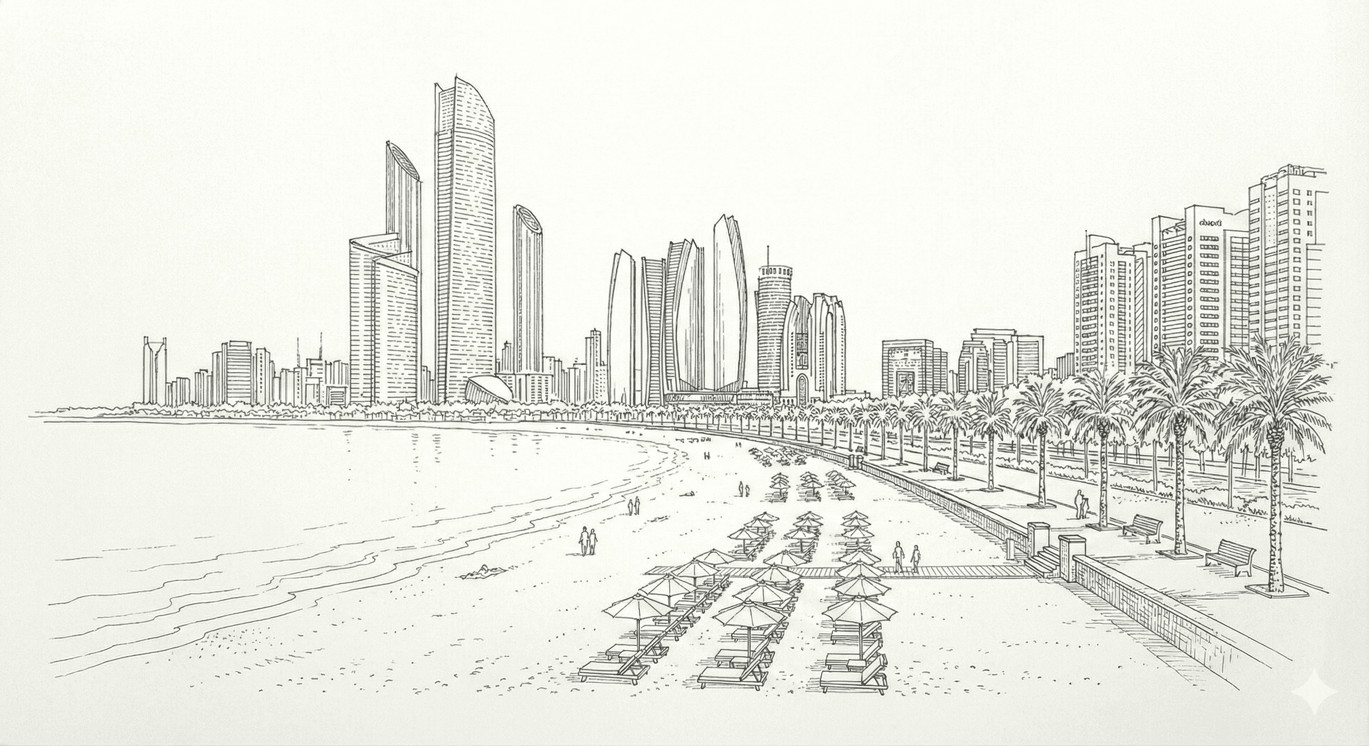 Express Ride to Corniche Beach - Al Barsha to Abu Dhabi Corniche Express Ride to Corniche Beach from Al Barsha to Abu Dhabi Corniche - Loop luxury transfer service