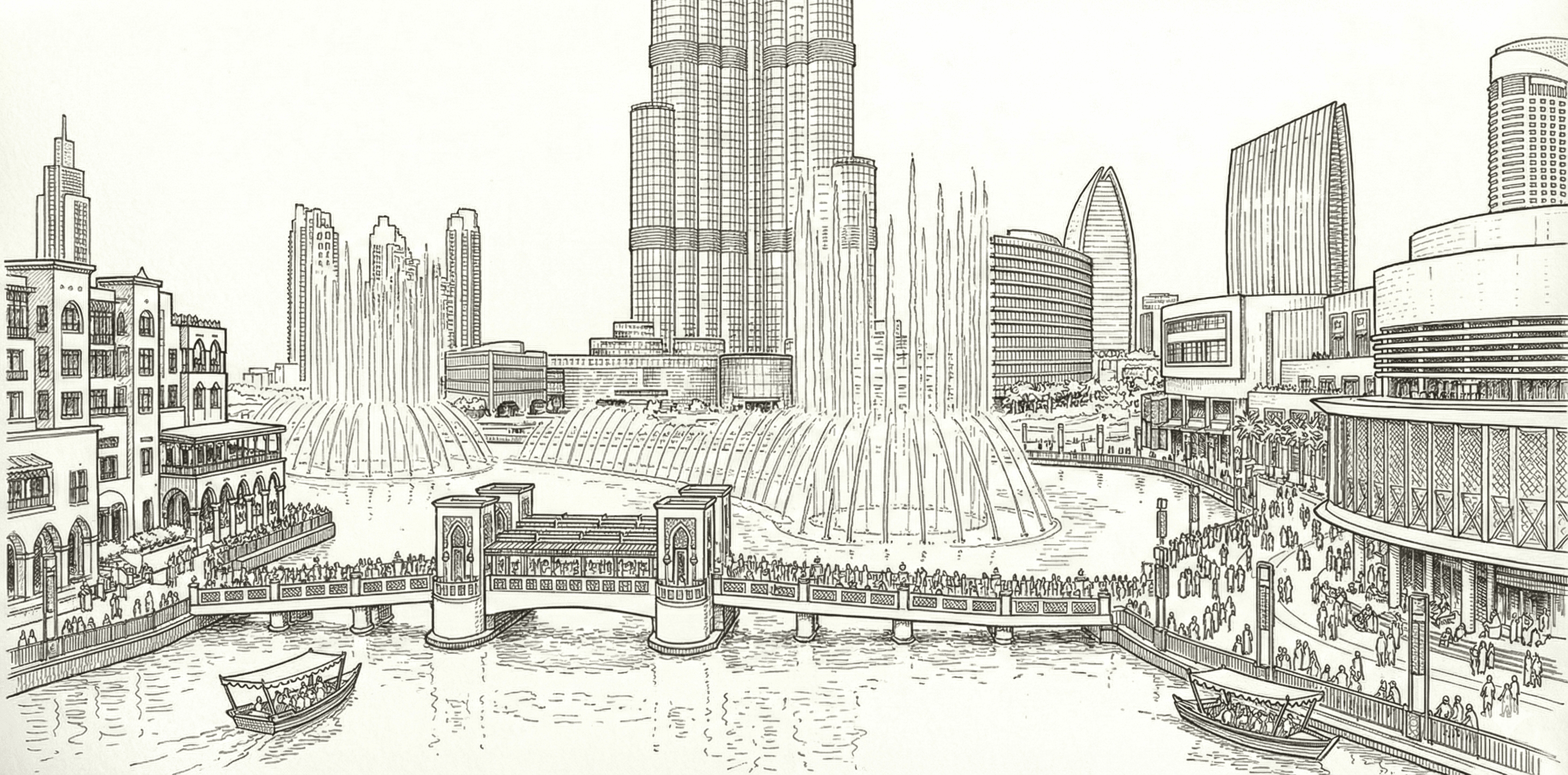 Direct Transfer to Dubai Fountain - Abu Dhabi Corniche to Dubai Mall Direct Transfer to Dubai Fountain from Abu Dhabi Corniche to Dubai Mall - Loop luxury transfer service