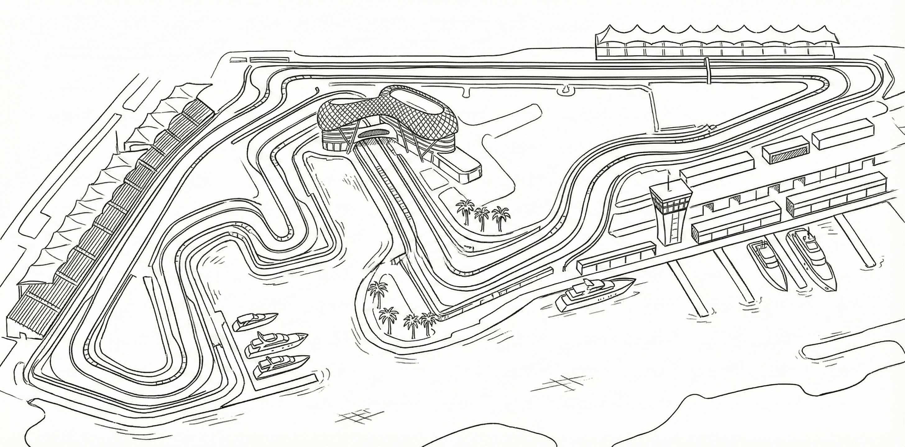 Nonstop Shuttle to Yas Marina Circuit - Jumeirah Village Circle to Yas Island Nonstop Shuttle to Yas Marina Circuit from Jumeirah Village Circle to Yas Island - Loop luxury transfer service